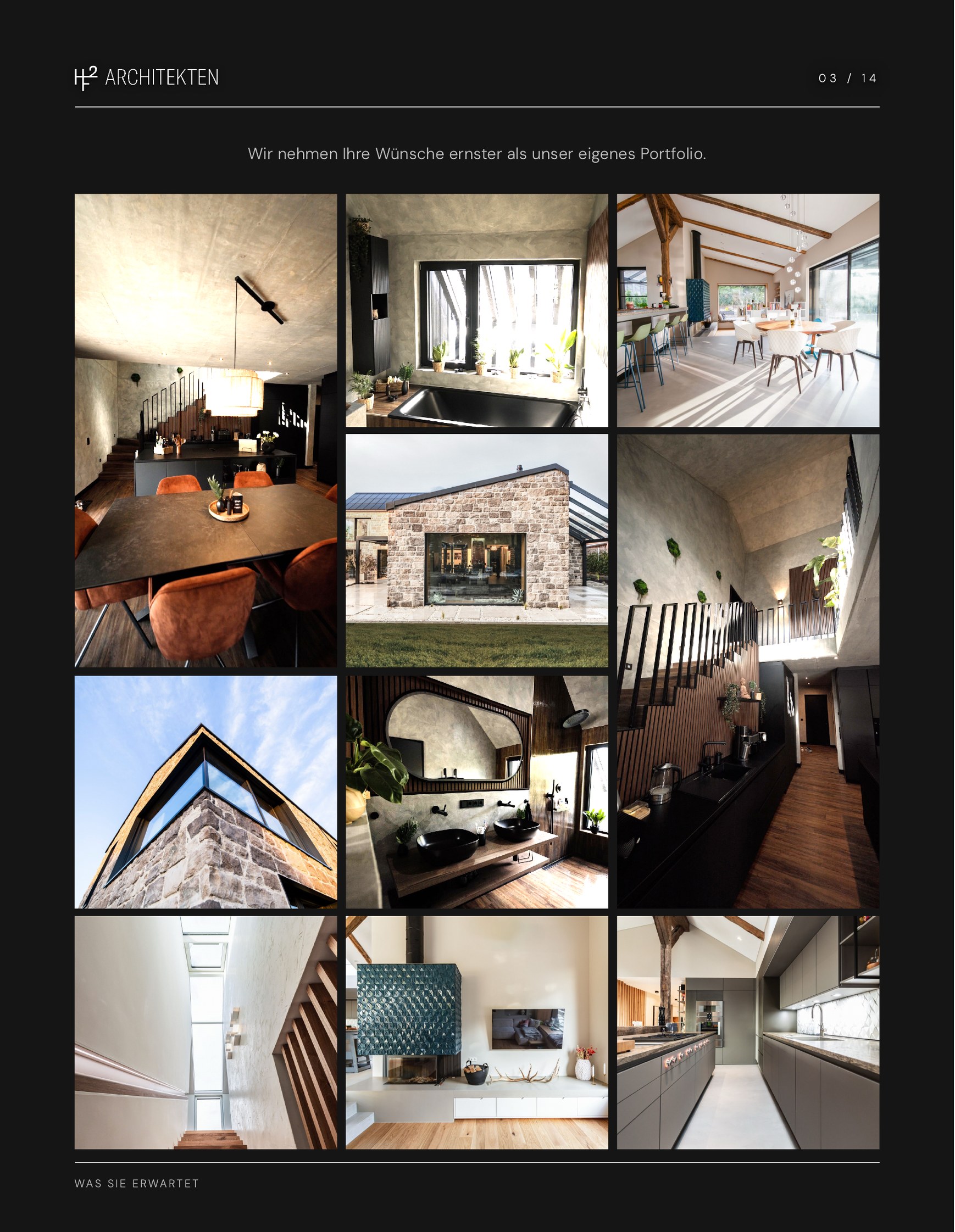 Seite aus dem Bildband: Bildergalerie mit dem Bali-Haus und Haus H